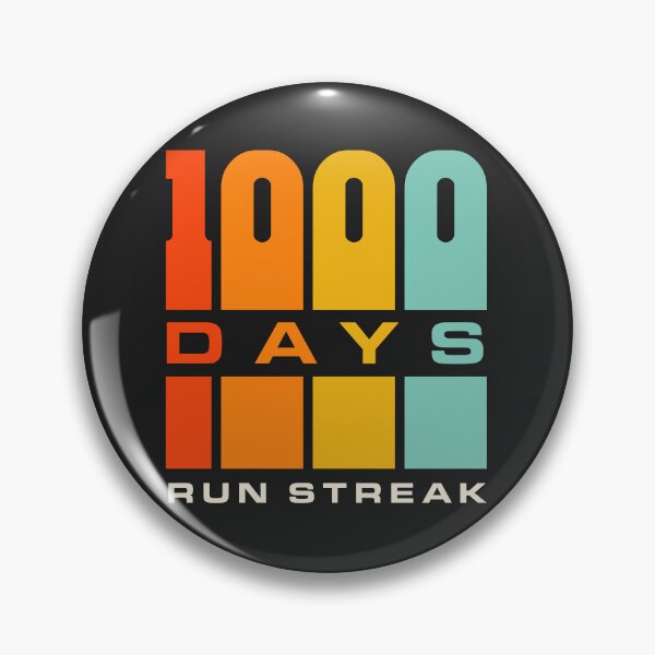 Item preview, Run Streak Run Streaker 1,000 Days of Running Comma Day designed and sold by yelly123.