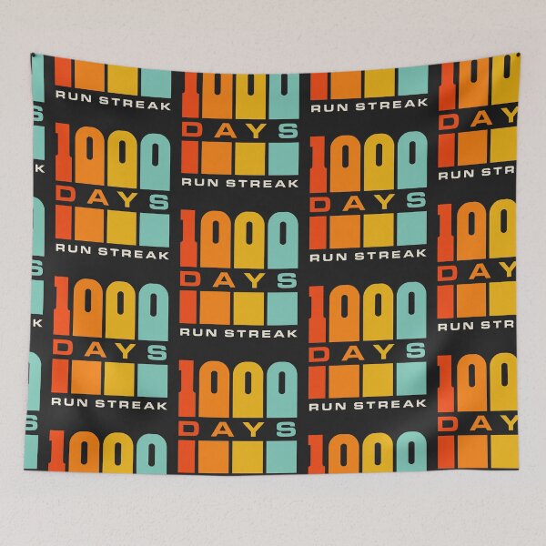 Item preview, Run Streak Run Streaker 1,000 Days of Running Comma Day designed and sold by yelly123.