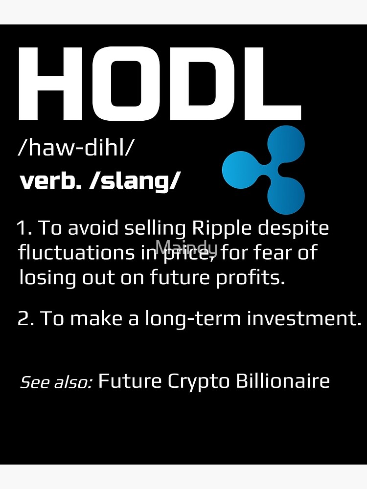 Hodl Definition Ripple Framed Art Print By Maindy Redbubble 7662