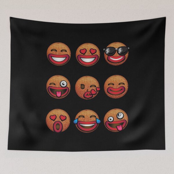 Item preview, Gingerbread Man Assorted Emoji Faces  designed and sold by PrintPress.