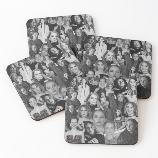 Item preview, Maya Hawke Abstract Collage Art - Black and White Aesthetics designed and sold by CollageHeaven.