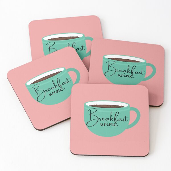 Item preview, Green Coffee Mug "Breakfast Wine" designed and sold by BirdandPoppy.