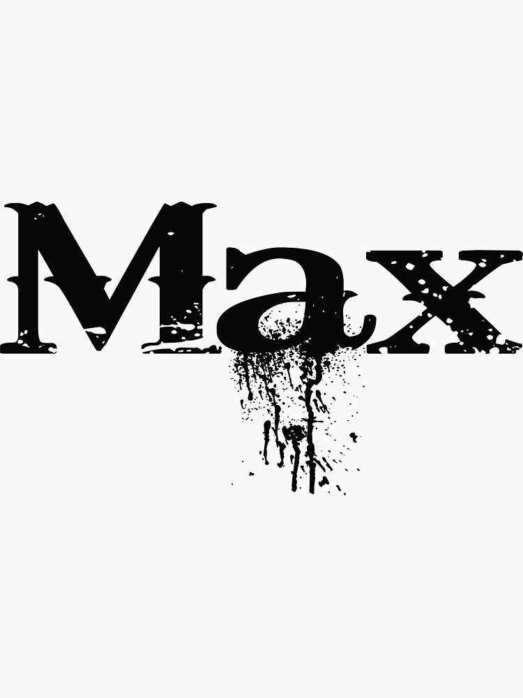 "Name Max / Inspired by The Color of Money " Sticker by Dinos2473