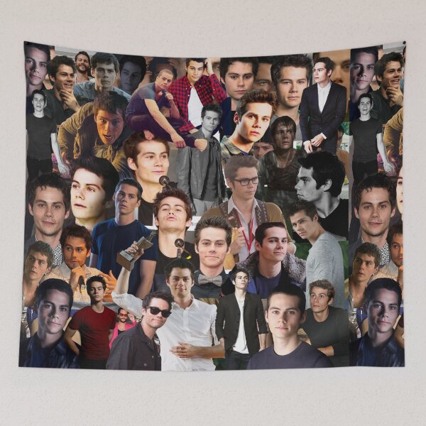 Item preview, Dylan O'Brien Abstract Seamless Collage Pattern designed and sold by CollageHeaven.