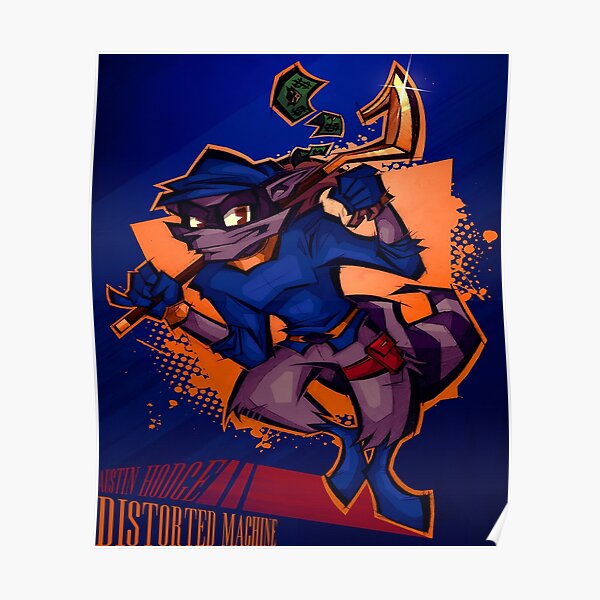 Sly Cooper Artwork Playstation Poster Premium Semi-glossy 