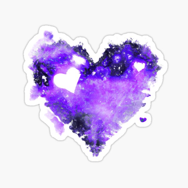 Vista previa del artículo con la obra «galaxia del corazón», diseñado y vendido por idizayilstore.
