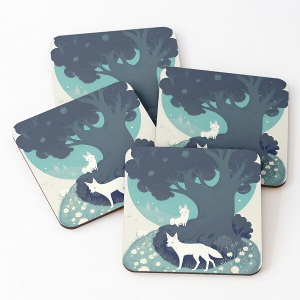 Item preview, White Fox Under The Tree designed and sold by Aryabek.