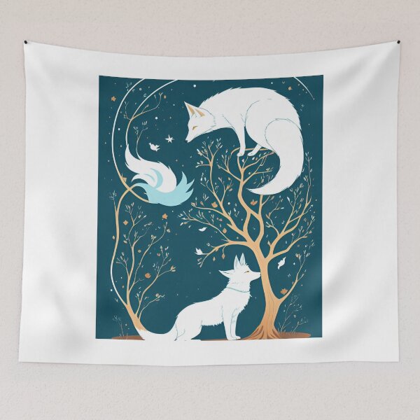 Item preview, White Fox Under The Tree designed and sold by Aryabek.