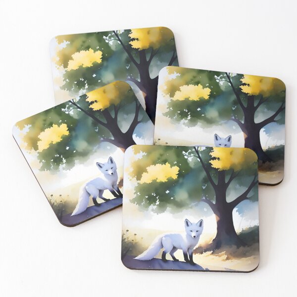 Item preview, White Fox Under The Tree designed and sold by Aryabek.