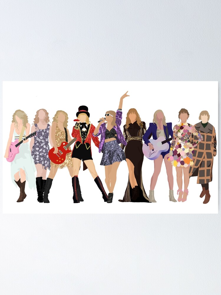 Taylor Swift Eras Lineup Poster for Sale by pebbles323