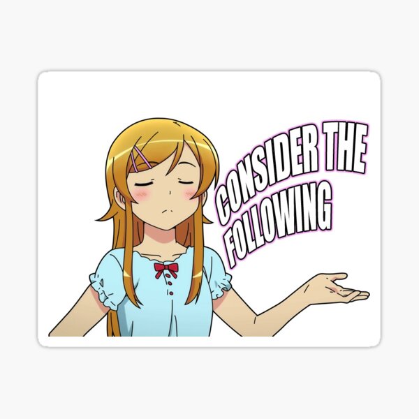 Consider the following. Sticker
