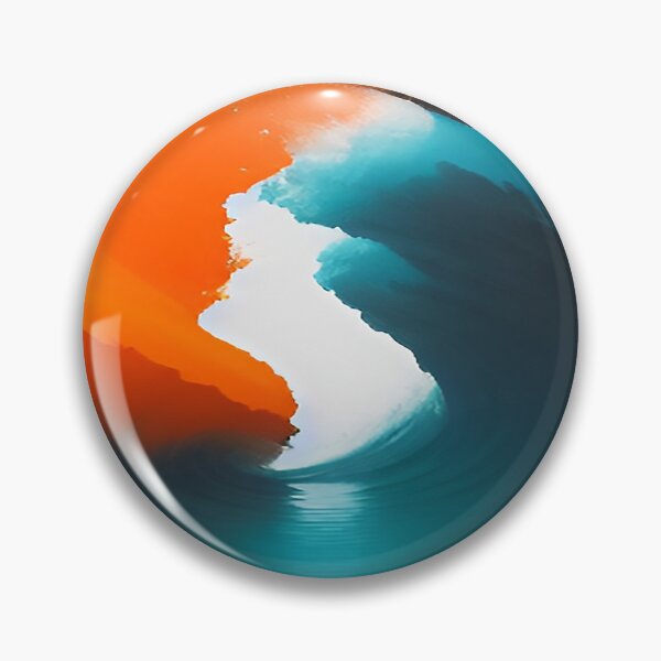 Item preview, Deep Turquoise Blue Water Swelling up the Mountain Side designed and sold by deniselynnimage.