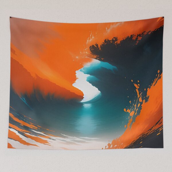 Item preview, Deep Turquoise Blue Water Swelling up the Mountain Side designed and sold by deniselynnimage.