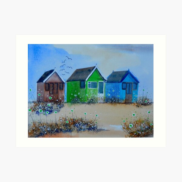 Beach Huts 1 Art Print