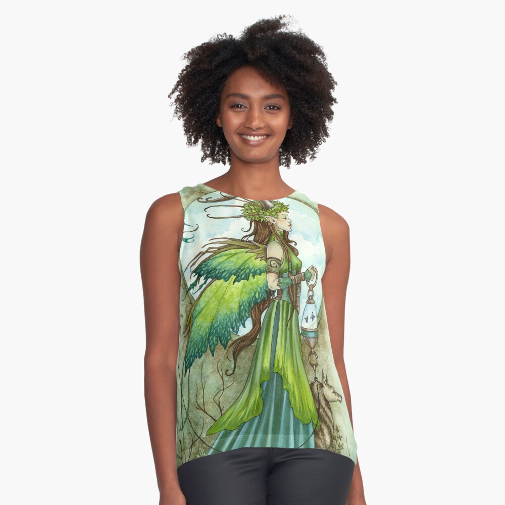 Item preview, Sleeveless Top designed and sold by AmyBrownArt.