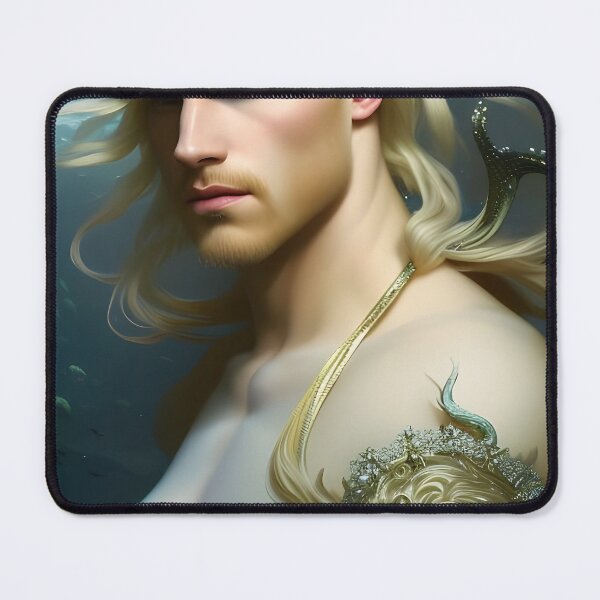Item preview, Merman ink painting designed and sold by CYBER-BAT.