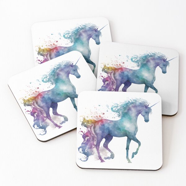 Item preview, Cosmic watercolor unicorn designed and sold by mtamri.