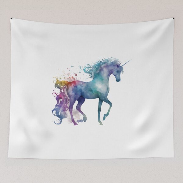 Item preview, Cosmic watercolor unicorn designed and sold by mtamri.