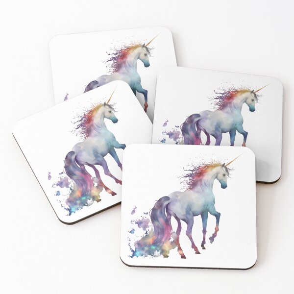Item preview, Cosmic watercolor unicorn designed and sold by mtamri.