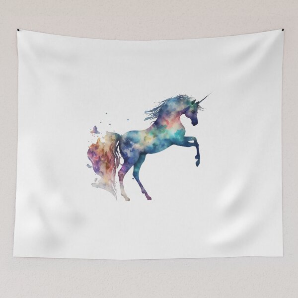 Item preview, Cosmic watercolor unicorn designed and sold by mtamri.