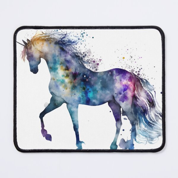 Item preview, Cosmic watercolor unicorn designed and sold by mtamri.