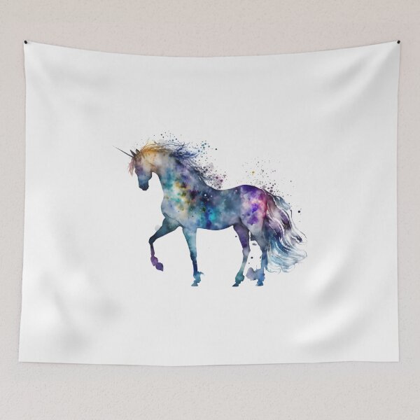 Item preview, Cosmic watercolor unicorn designed and sold by mtamri.