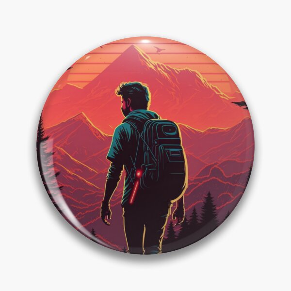Item preview, Retrowave Hiking designed and sold by RESToRAPTOR.