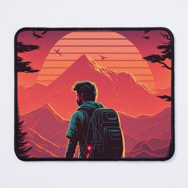 Item preview, Retrowave Hiking designed and sold by RESToRAPTOR.