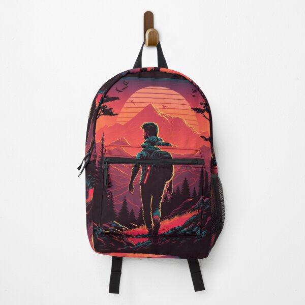 Item preview, Retrowave Hiking designed and sold by RESToRAPTOR.