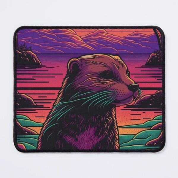 Item preview, Retrowave Otter designed and sold by RESToRAPTOR.