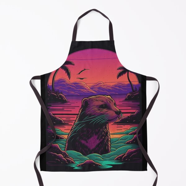 Item preview, Retrowave Otter designed and sold by RESToRAPTOR.
