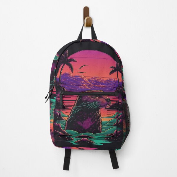 Item preview, Retrowave Otter designed and sold by RESToRAPTOR.