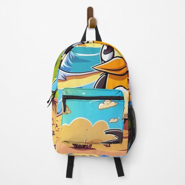Item preview, colorful cartoon penguin standing on the sea designed and sold by Richstd.