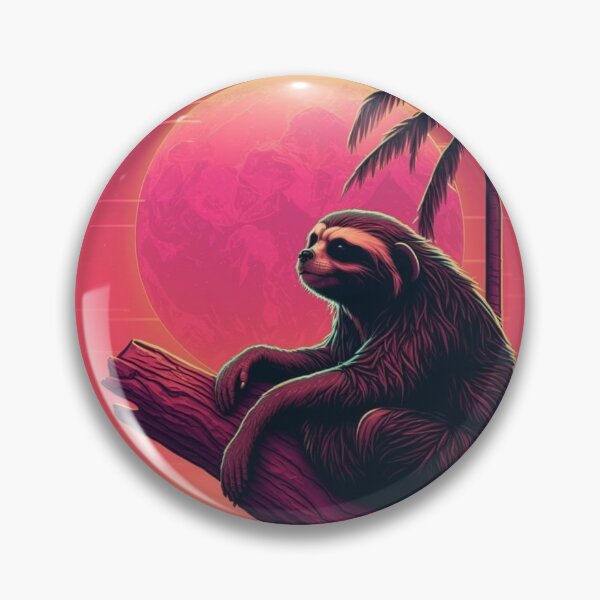 Item preview, Retrowave Sloth designed and sold by RESToRAPTOR.