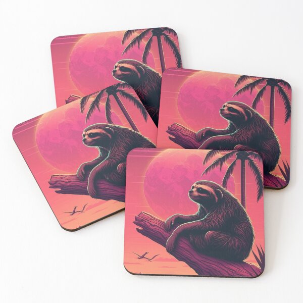 Item preview, Retrowave Sloth designed and sold by RESToRAPTOR.
