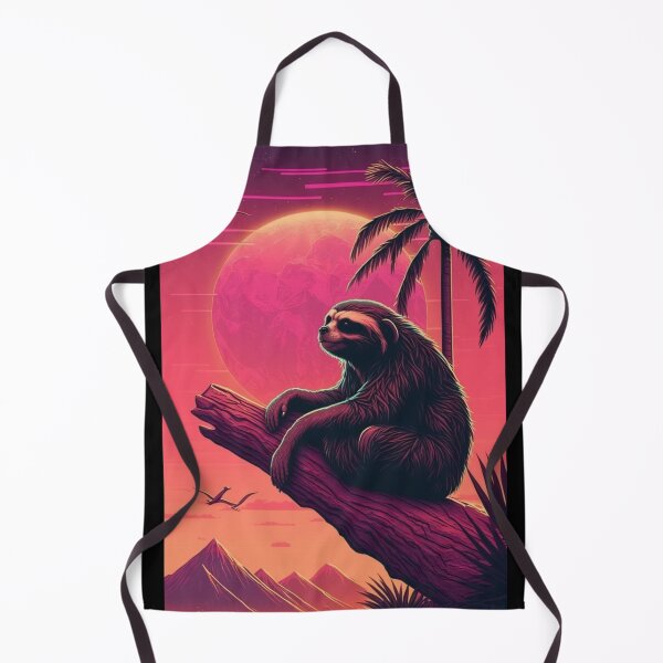 Item preview, Retrowave Sloth designed and sold by RESToRAPTOR.