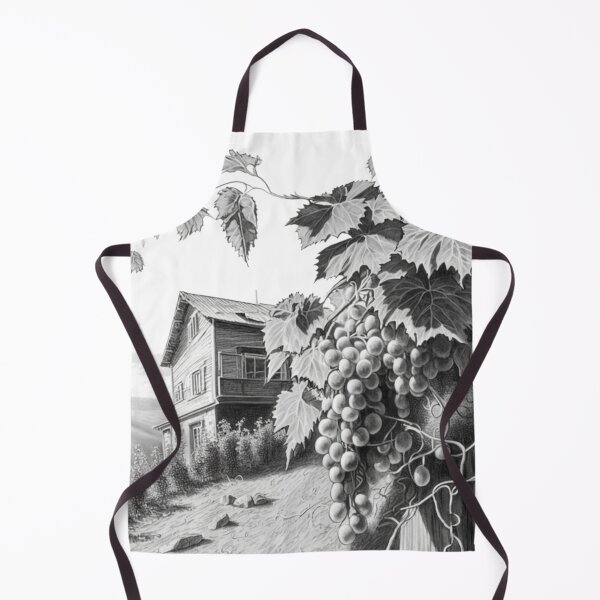 Item preview, Pencil drawing Russian grape vine sun Zhiguli mountains designed and sold by Richstd.