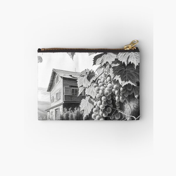 Item preview, Pencil drawing Russian grape vine sun Zhiguli mountains designed and sold by Richstd.