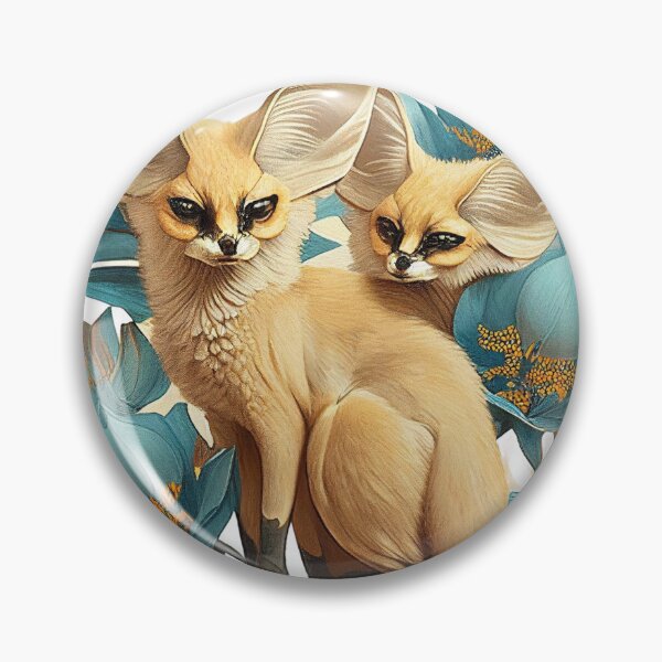 Item preview, an illustrated image of butterflies blue birds fennec fox designed and sold by Richstd.