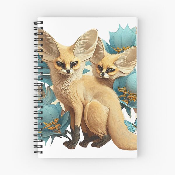 Item preview, an illustrated image of butterflies blue birds fennec fox designed and sold by Richstd.