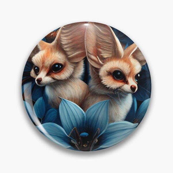 Item preview, an illustrated image of butterflies blue birds fennec fox designed and sold by Richstd.