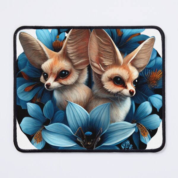 Item preview, an illustrated image of butterflies blue birds fennec fox designed and sold by Richstd.
