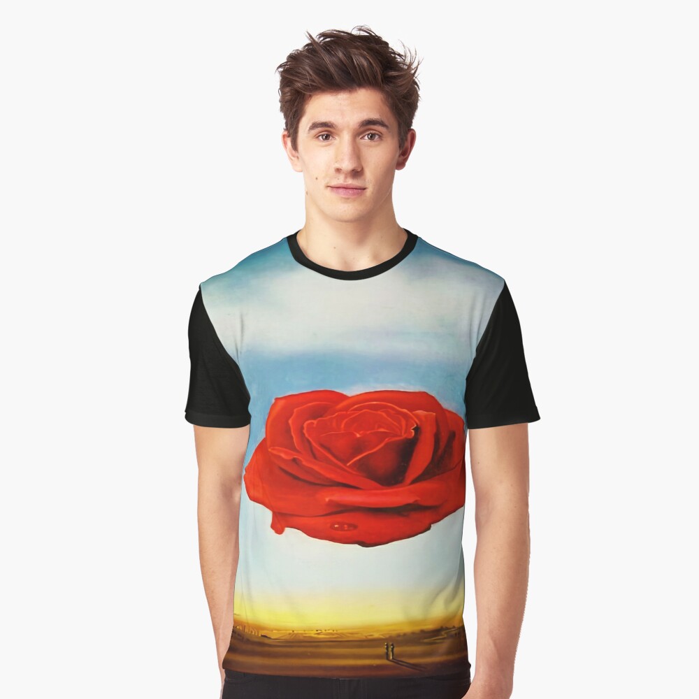 Red rose Dali T-shirt