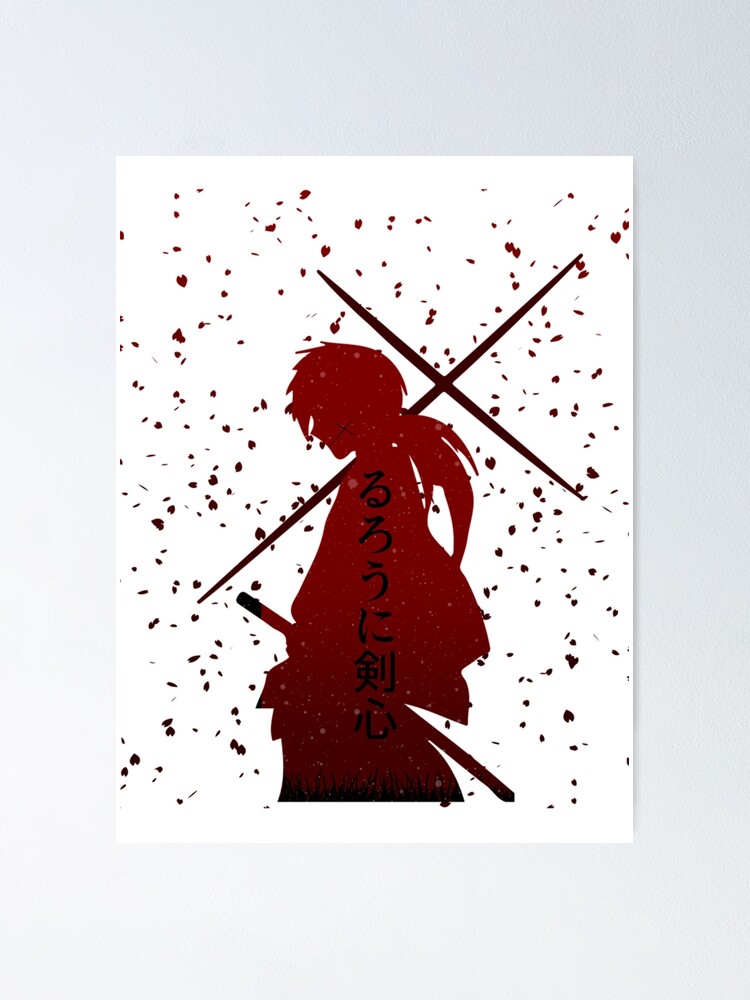 Himura Kenshin Rurouni Kenshin Anime Waifu Poster for Sale by tamikabee