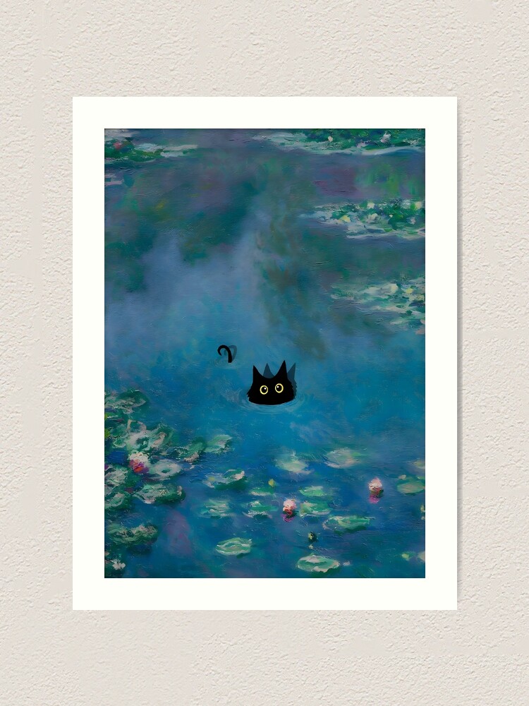 Monet Waterlily Cat