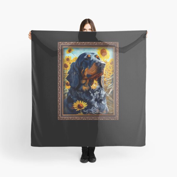 Item preview, Gordon Setter Sunflower Painting Adorable Dog designed and sold by rafaeltto.