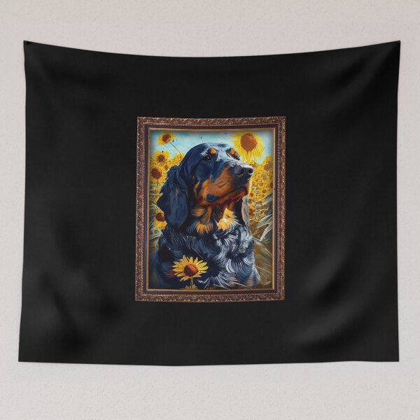Item preview, Gordon Setter Sunflower Painting Adorable Dog designed and sold by rafaeltto.