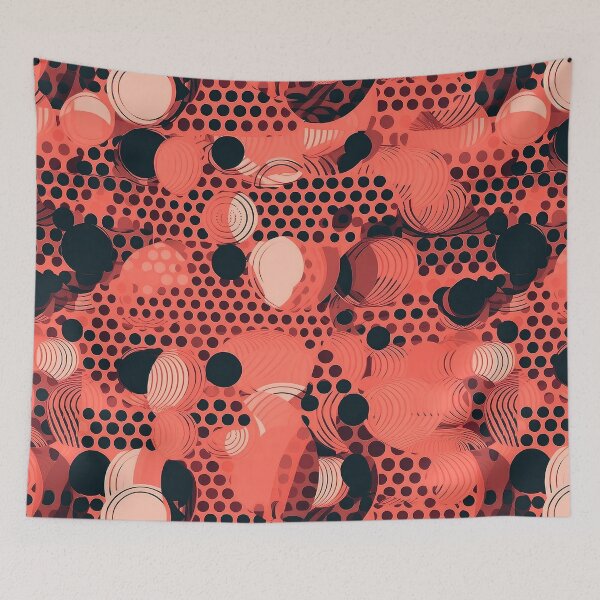 Item preview, Graphic Polka Dot Pattern in Futuristic Viva Magenta designed and sold by Aurora Hues.
