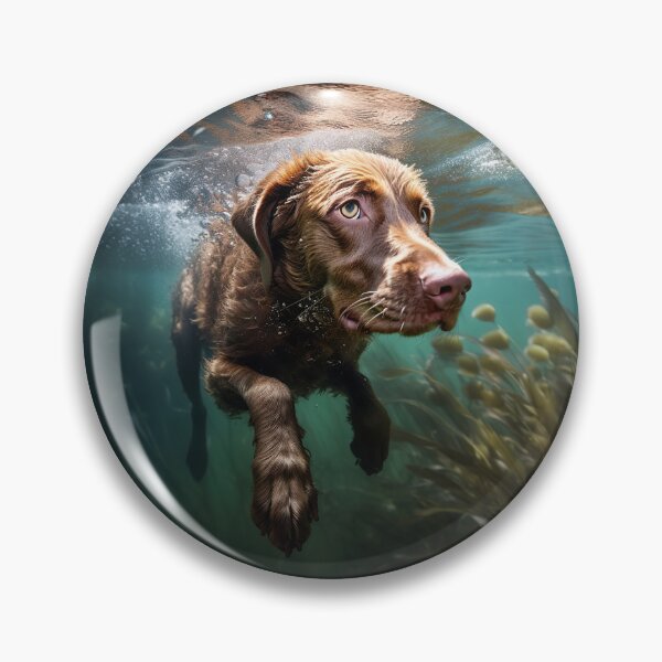 Item preview, Chesapeake Bay Retriever swimming designed and sold by ebrawne.