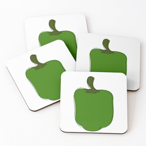 Item preview, Minimalist green bell pepper designed and sold by anycolorart.